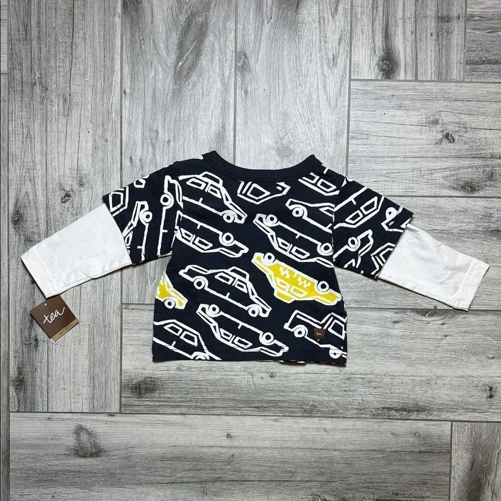 Tea Collection Taxi/Traffic 3-6M Baby Shirt